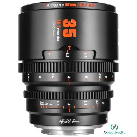 7Artisans Obiectiv Manual 7Artisans HOPE 35mm T2.1 S35 Cine Lens Fuji FX la 1,284.95 lei ron