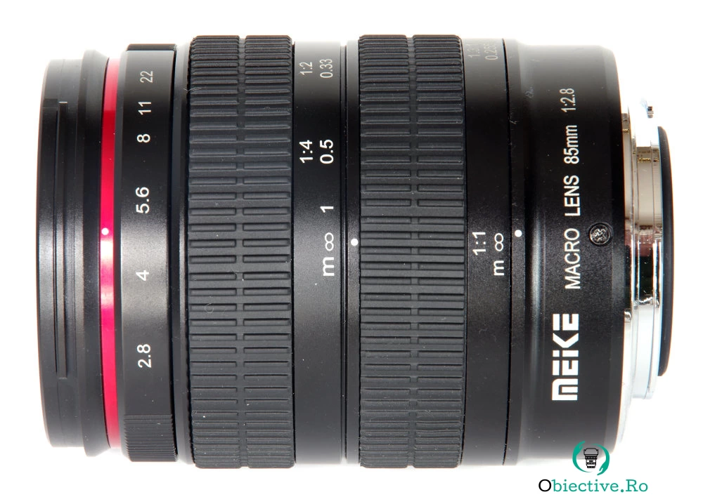 Obiectiv Telefoto manual Meike 85mm F2.8 Macro pentru Olympus si Panasonic MFT M4/3-mount