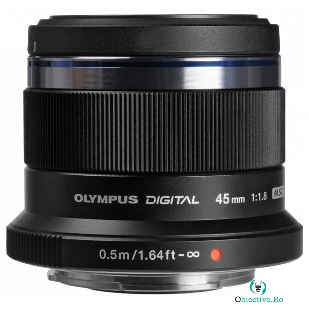 OLYMPUS Obictiv Olympus M.Zuiko 45/F1.8 Pentru Pen, Negru la 1,770.89 lei ron