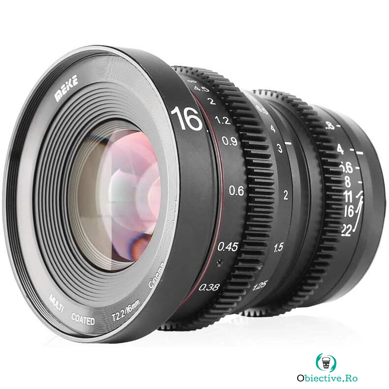 Meike Obiectiv manual Meike 16mm T2.2 pentru MFT M4/3-Mount la 1,979.86 lei ron