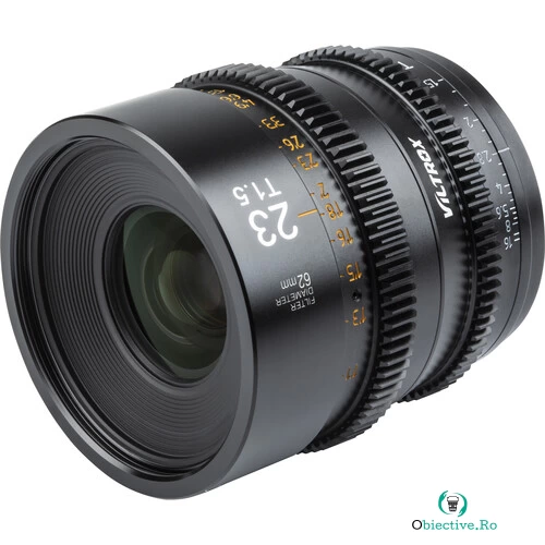 Obiectiv manual Viltrox 23mm T1.5 Cine Super35 pentru Sony E-mount la 1,990.00 lei ron