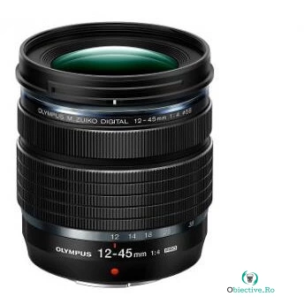 OLYMPUS Obiectiv Olympus M.Zuiko Digital ED 12-45mm F4.0 PRO, MFT, Negru la 4,036.16 lei ron