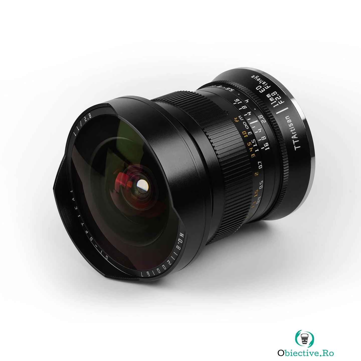 Obiectiv TTArtisan FishEye 11mm F2.8 Negru pentru Canon EOS EF mount la 1,200.00 lei ron